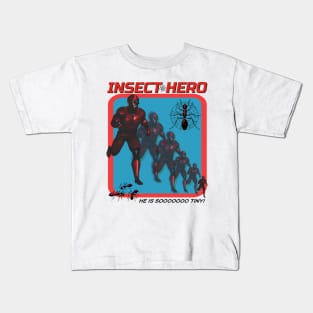 INSECT HERO Parody Retro Off Brand Boot Super Hero Funny Knock Off Kids T-Shirt